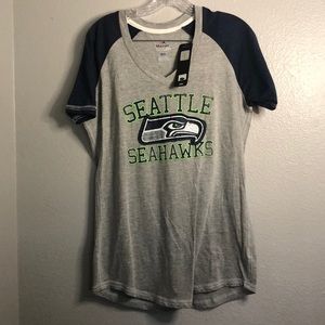 Seattle Seahawks V Neck Tee